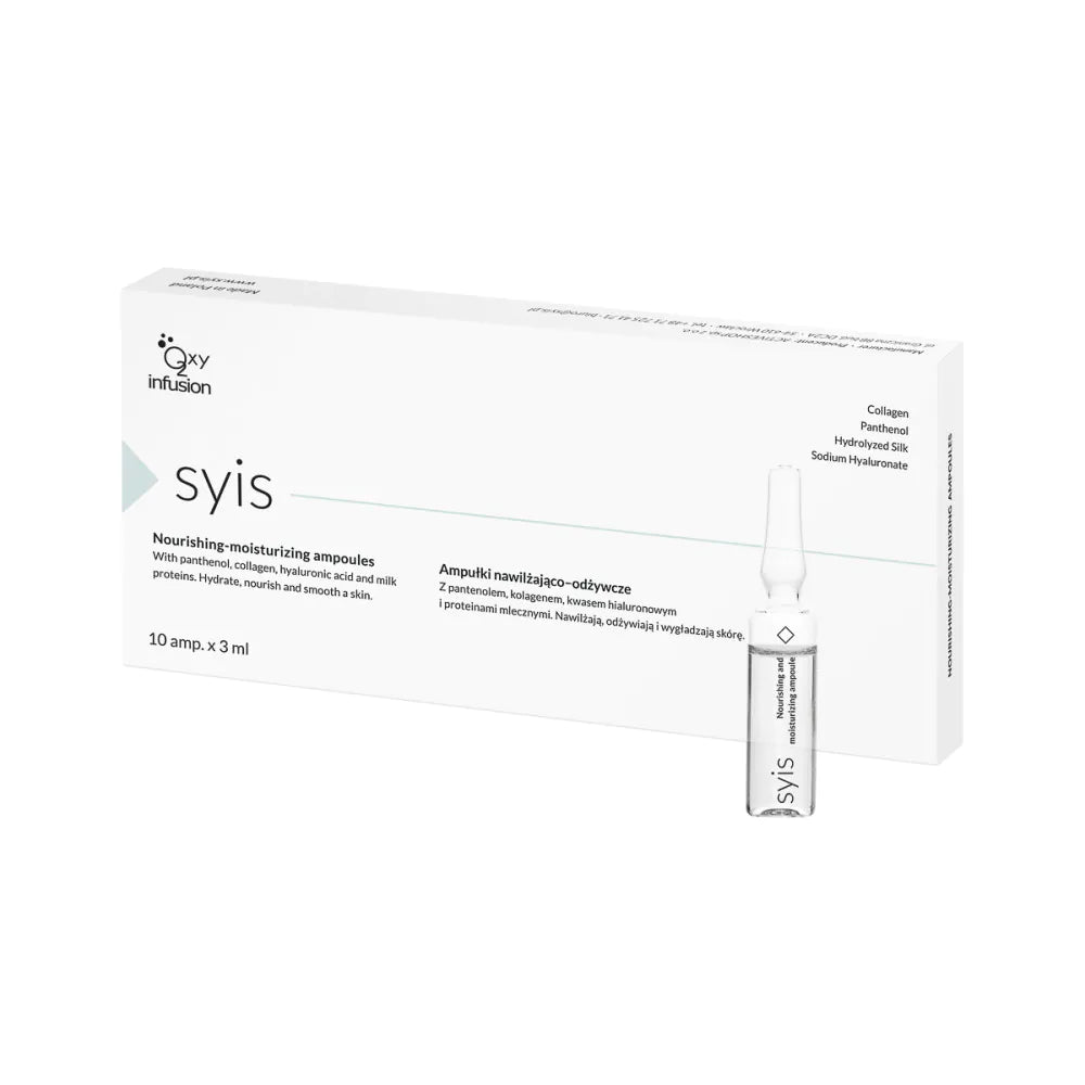 Syis Moisturizing & Nourishing Ampoules 10 x 3 ml - Collagen, Hyaluronic Acid & Panthenol