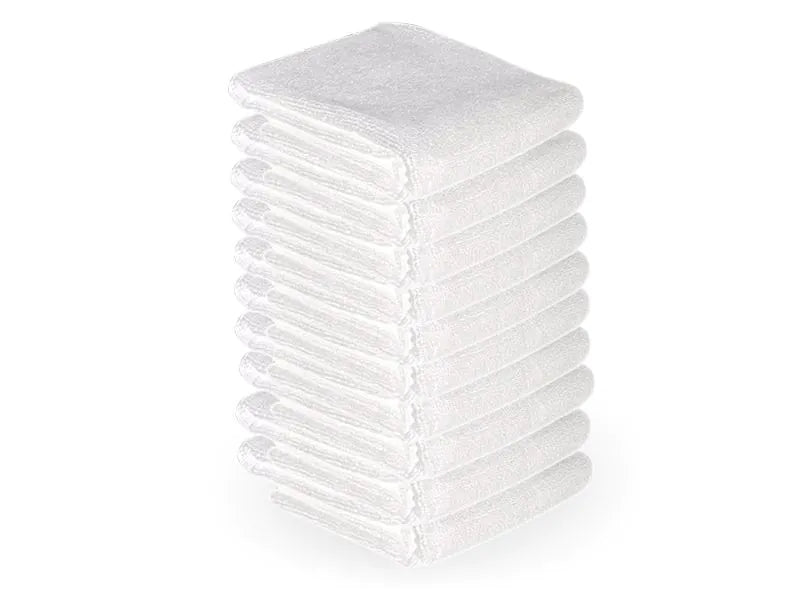 Mikrofiberhanddukar 73x40 cm – 10-pack, Svart eller Vit