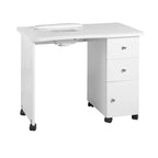 Nail Table Wood 011B with Built-in Dust Collector