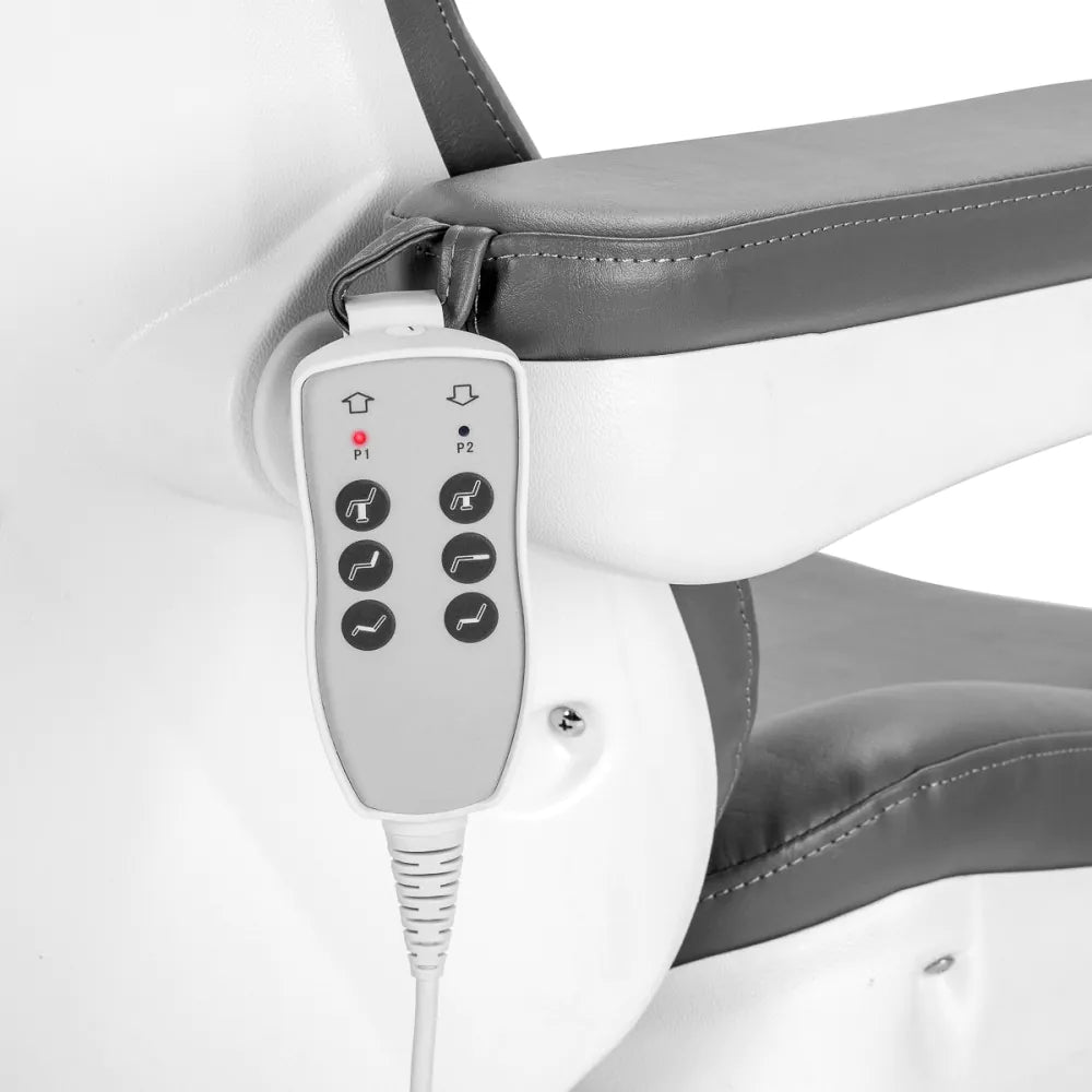 Azzurro 870S Elektrisk Fotvårdsstol – 3 Motorer, Grå
