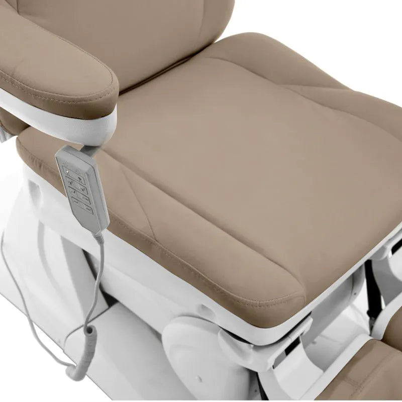 Azzurro 870S Elektrisk Fotvårdsstol – 3 Motorer, Cappuccino