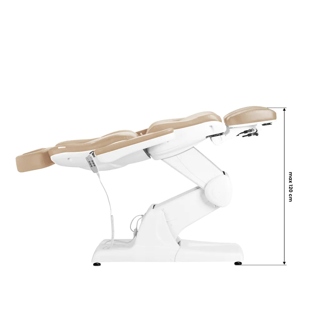 Azzurro 870S Elektrisk Fotvårdsstol – 3 Motorer, Cappuccino