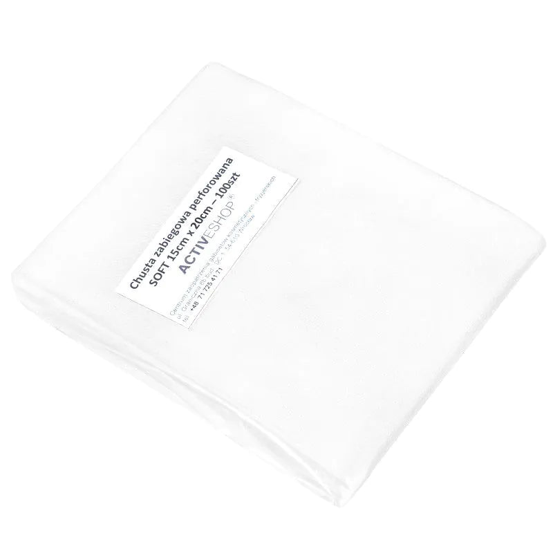 Perforerade Engångsdukar i Nonwoven – 100 st, 15x20 cm, Vita