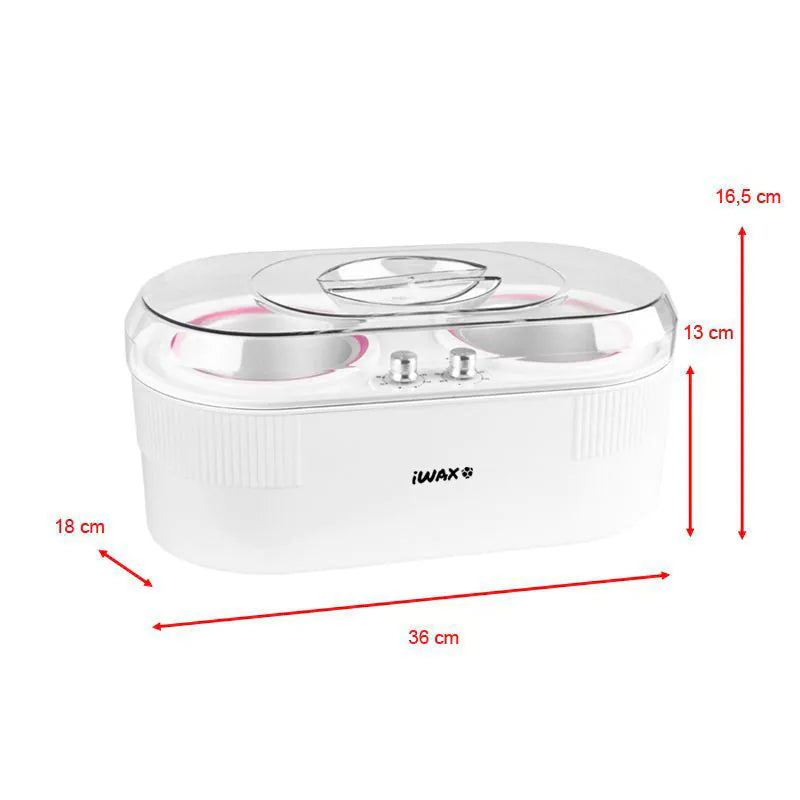 iWax vaxvärmare 2-i-1-burk 400 ml + 800 ml 400W