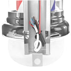 Barberlampa Barbershop BB-02 Silver – Stor Roterande Skyltlampa