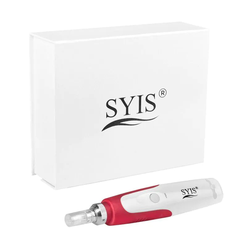 Syis Microneedling Penna 03 Röd - Professionell Mikronålspenna för Hudvård