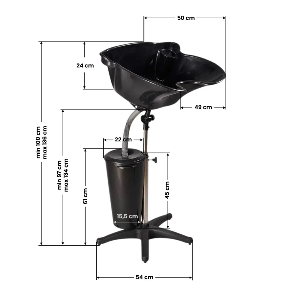 Gabbiano Portabel Schamponering med Tank – FT42-1
