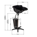 Gabbiano Portabel Schamponering med Tank – FT42-1