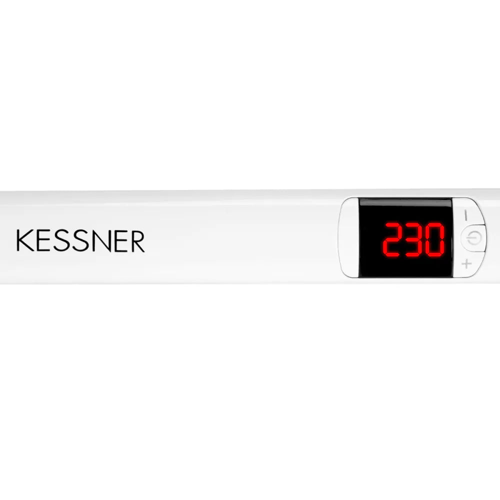 Kessner Jonisk Plattång 230°C – Keramisk Turmalin | Vit