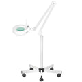 Förstoringslampa Led + vit stativ S5 justerbar ljus