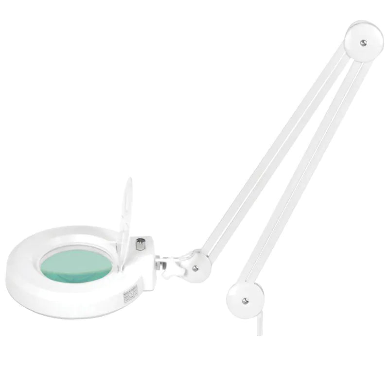 Förstoringslampa Led + vit stativ S5 justerbar ljus