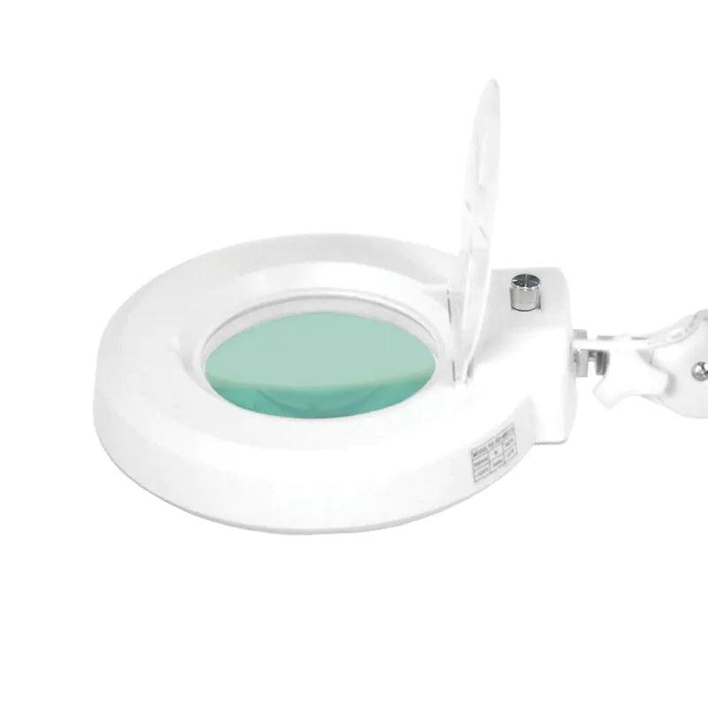 Förstoringslampa Led + vit stativ S5 justerbar ljus