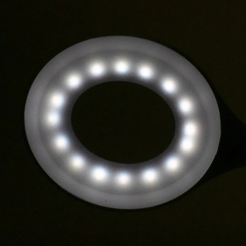 Ring LED-skrivbordslampa orm vit