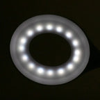 Ring LED-skrivbordslampa orm vit