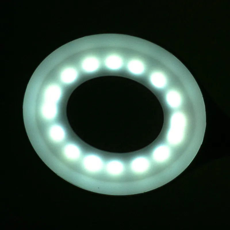 Ring LED-skrivbordslampa orm vit