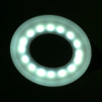 Ring LED-skrivbordslampa orm vit