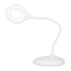 Ring LED-skrivbordslampa orm vit