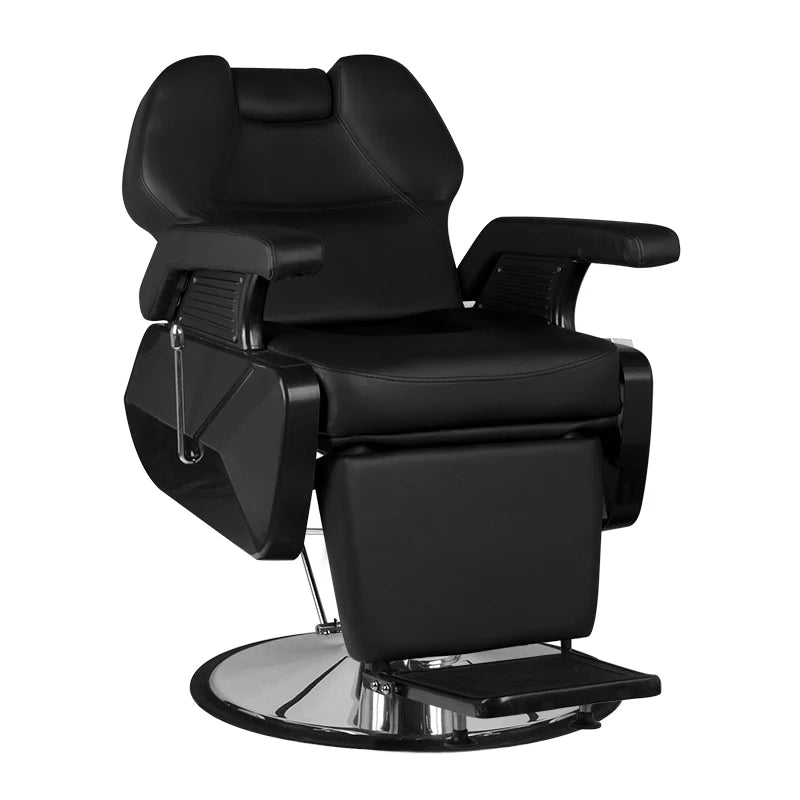 Hair System New York Svart Barberstol – Hydraulisk & Justerbar
