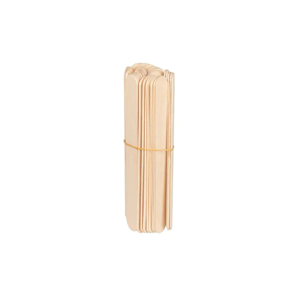 Stor träspatel 150 x 18 x 1,8 mm - 50 stycken