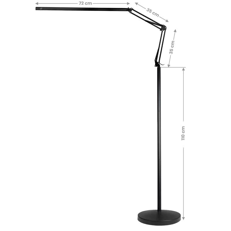 LED-behandlingslampa med stativ All4light svart