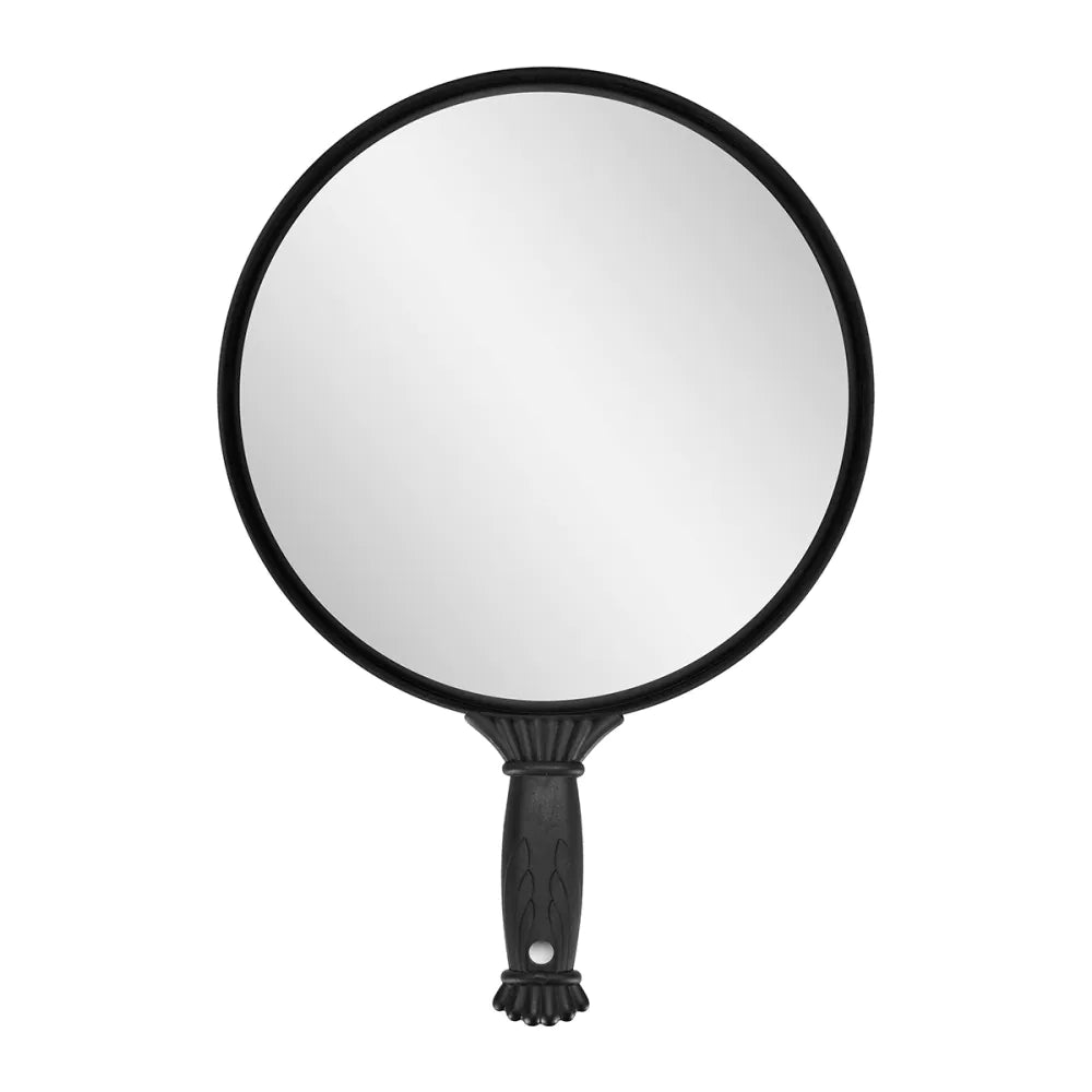Rund spegel med Handtag Q-35 – Svart, Ø25 cm