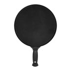 Rund spegel med Handtag Q-35 – Svart, Ø25 cm