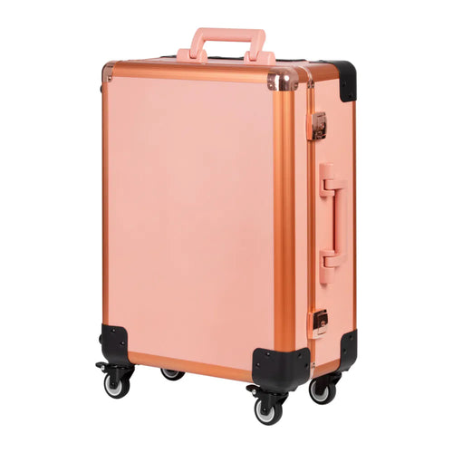 Bärbart Sminkstativ med Spegel & Belysning – Roséguld