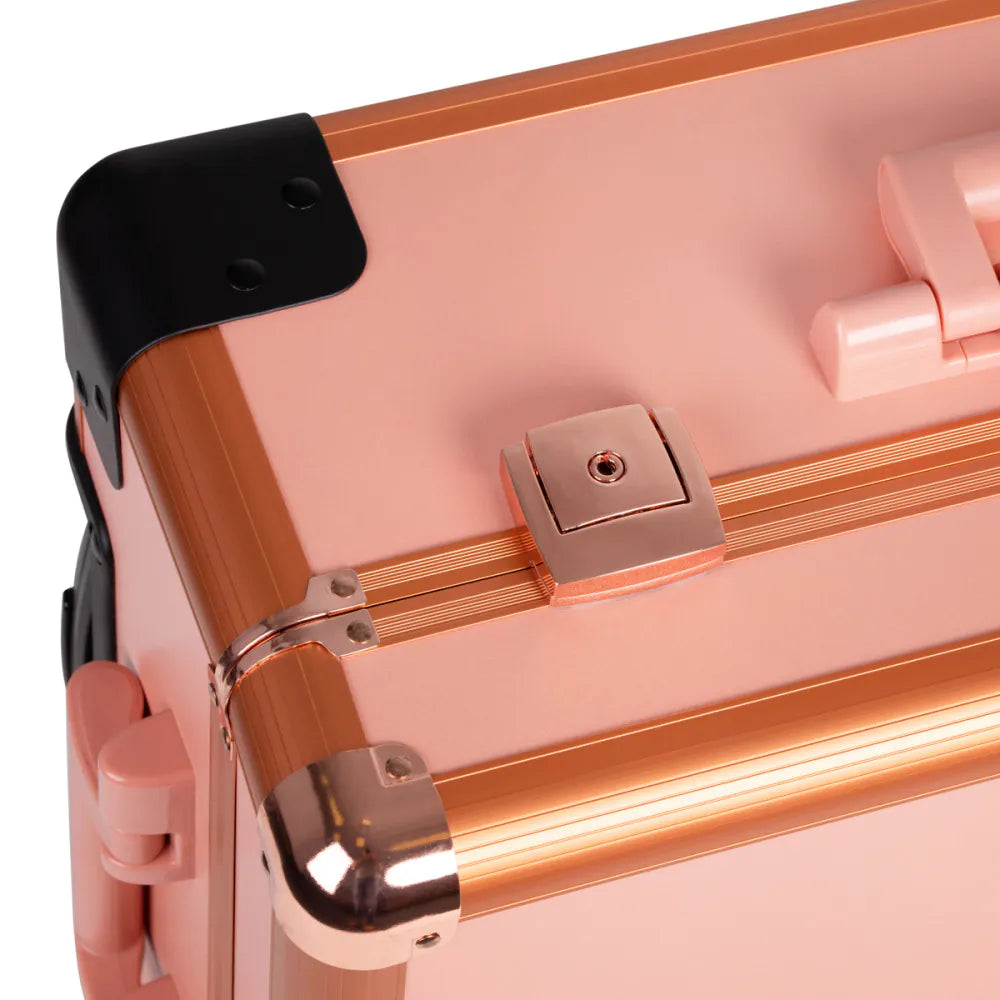 Bärbart Sminkstativ med Spegel & Belysning – Roséguld