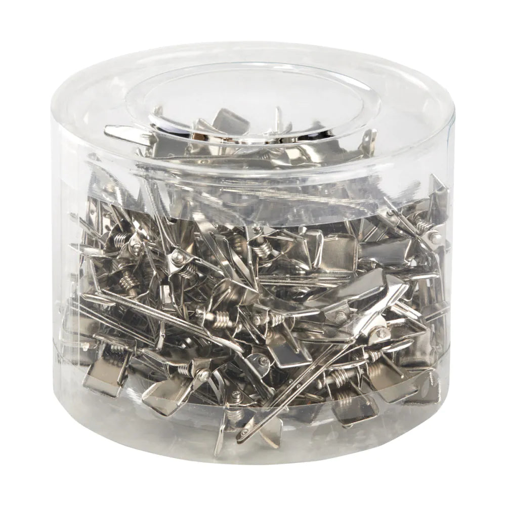 Hårklämmor E-19 Metall – Professionella Hårspännen 75-pack