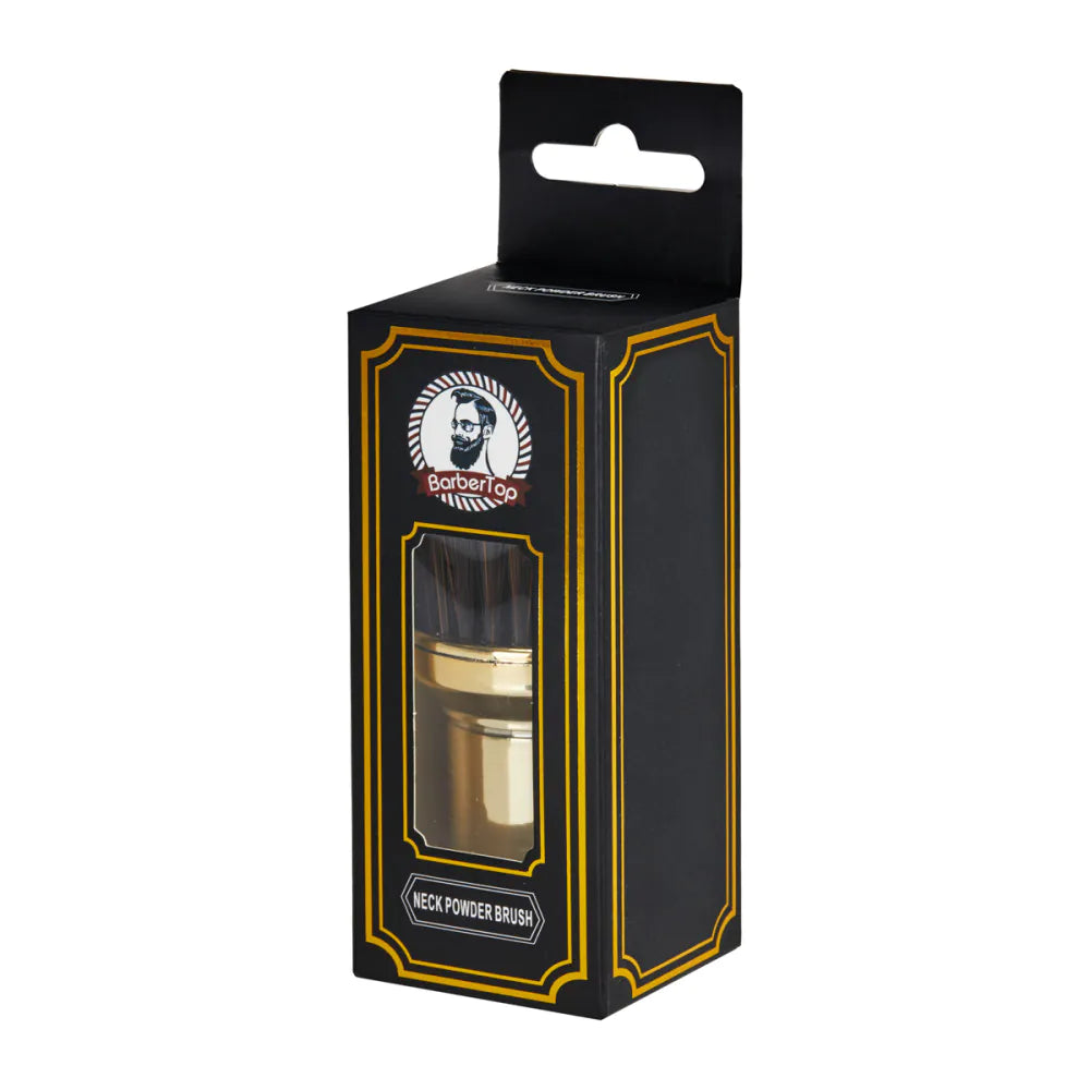 Halsborste med Talkpuderdispenser – Professionell barberborste