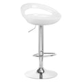 Barstol QS-B01 Vit –  Höjdjustering & 360° Rotation