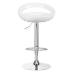 Barstol QS-B01 Vit –  Höjdjustering & 360° Rotation