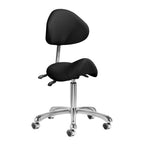 Giovanni 1004 Ergonomisk Sadelstol med Ryggstöd – Silverbas