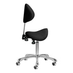 Giovanni 1004 Ergonomisk Sadelstol med Ryggstöd – Silverbas