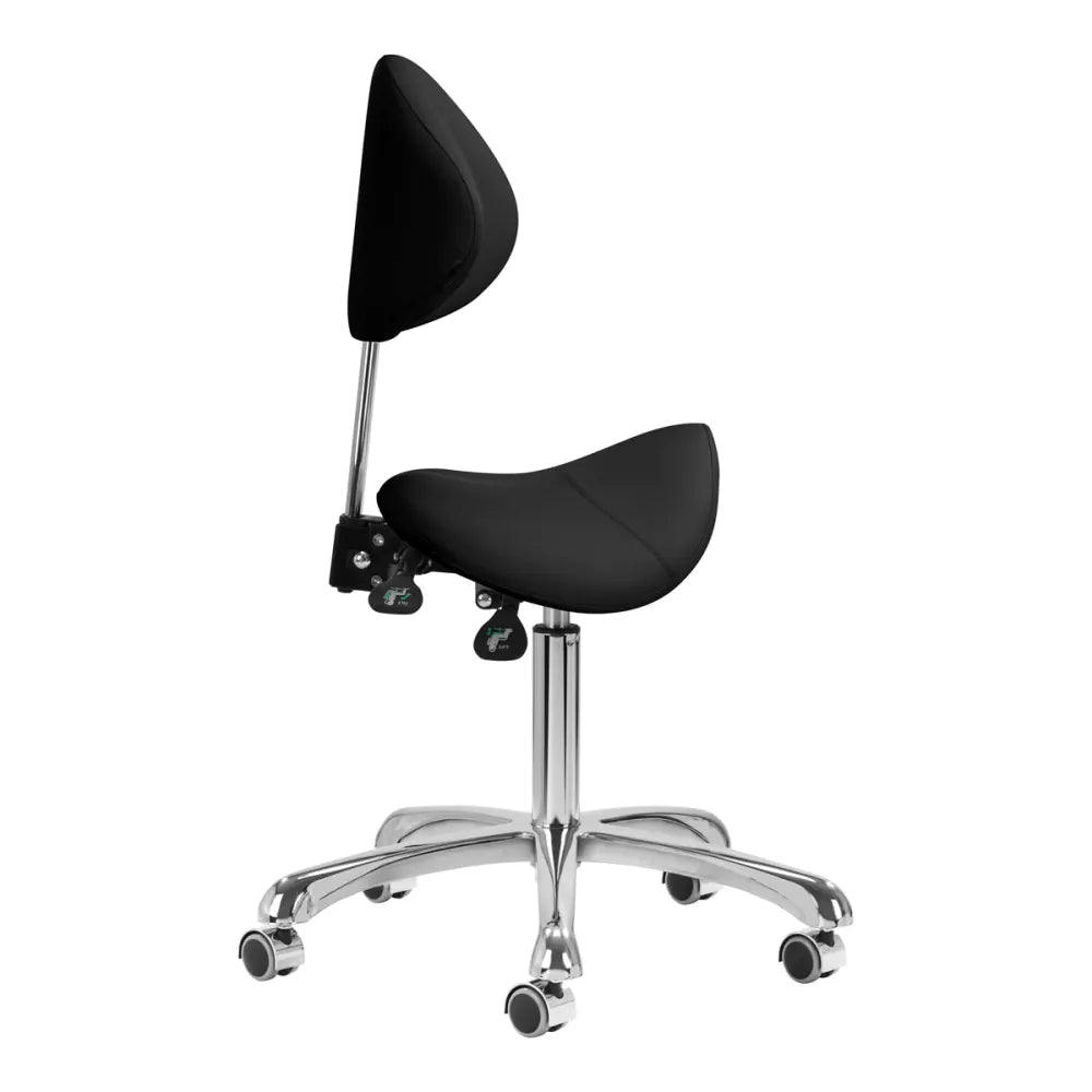 Giovanni 1004 Ergonomisk Sadelstol med Ryggstöd – Silverbas