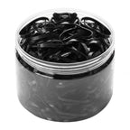 Silikonhårband Svart för Flätning – 300-pack