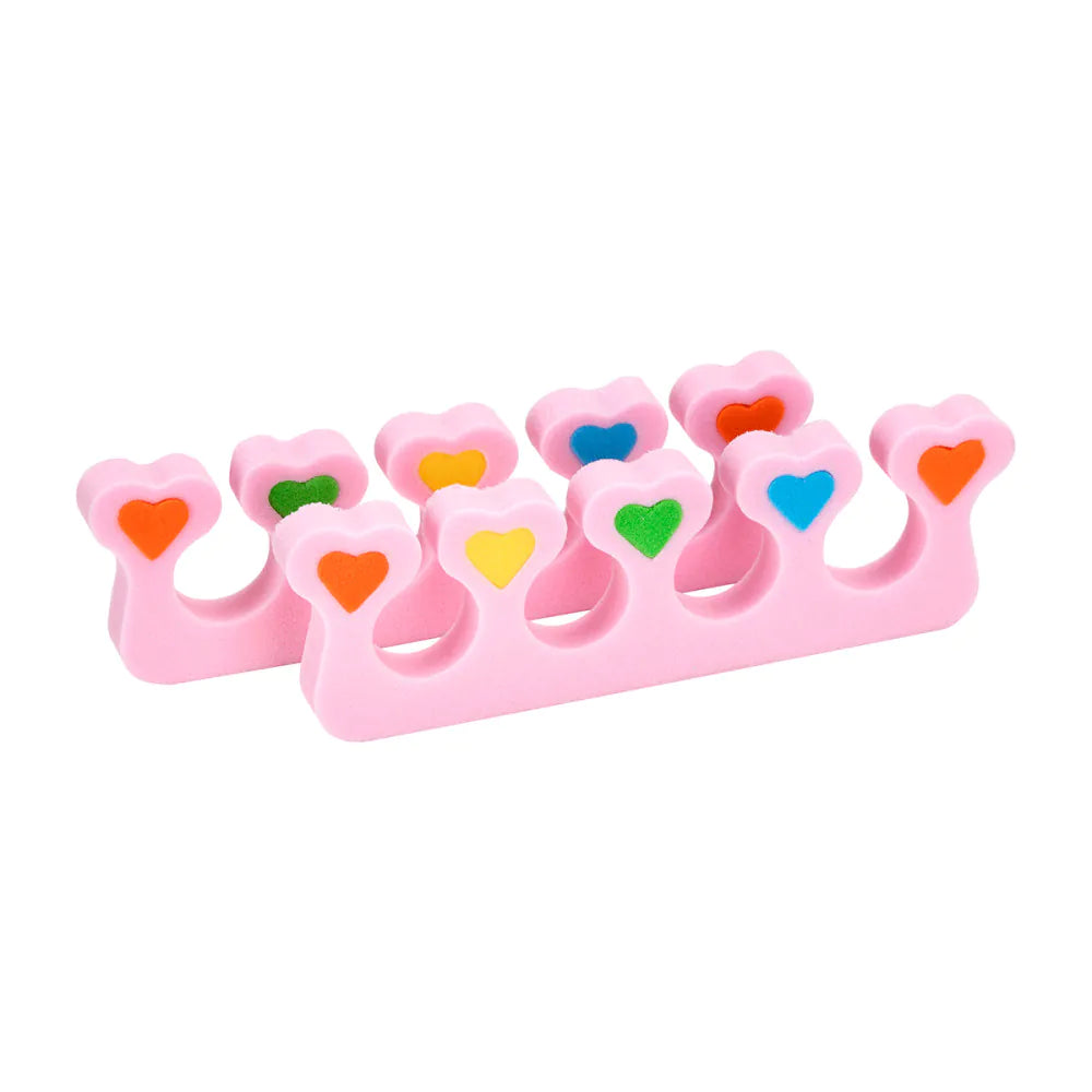 Tåspridare för Pedikyr 2-pack – Rosa Hjärtformade
