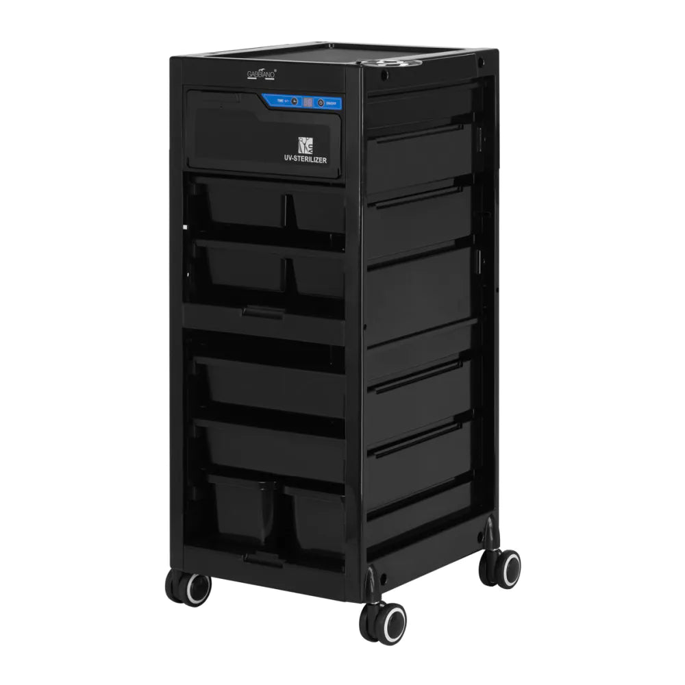 Gabbiano 68UV Frisörassistent med UV-Sterilisator – Svart