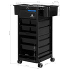 Gabbiano 68UV Frisörassistent med UV-Sterilisator – Svart
