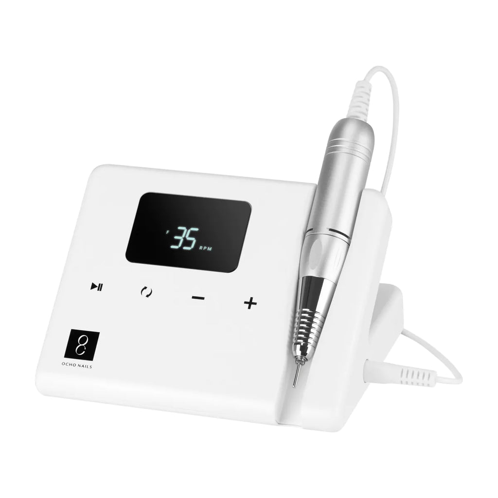 Elektrisk nagelfil OCHO TECHNIC 65W inkl 5 nagelbitsar  Vitt