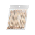 Nagelbandspinnar i Trä 100-pack – 11,5 cm Manikyr & Pedikyr