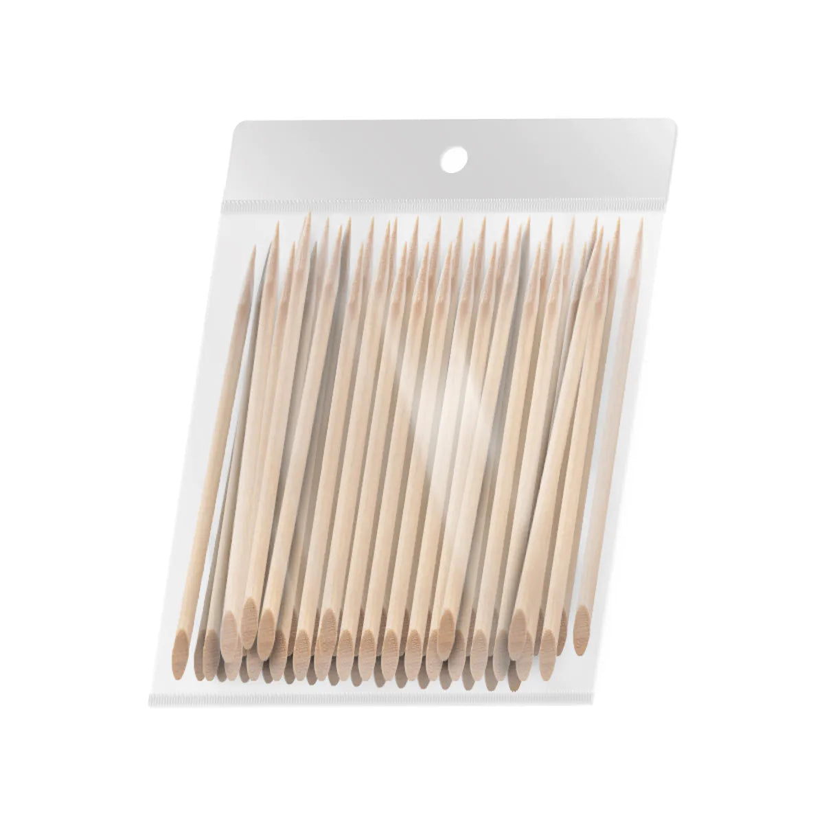 Nagelbandspinnar i Trä 100-pack – 11,5 cm Manikyr & Pedikyr