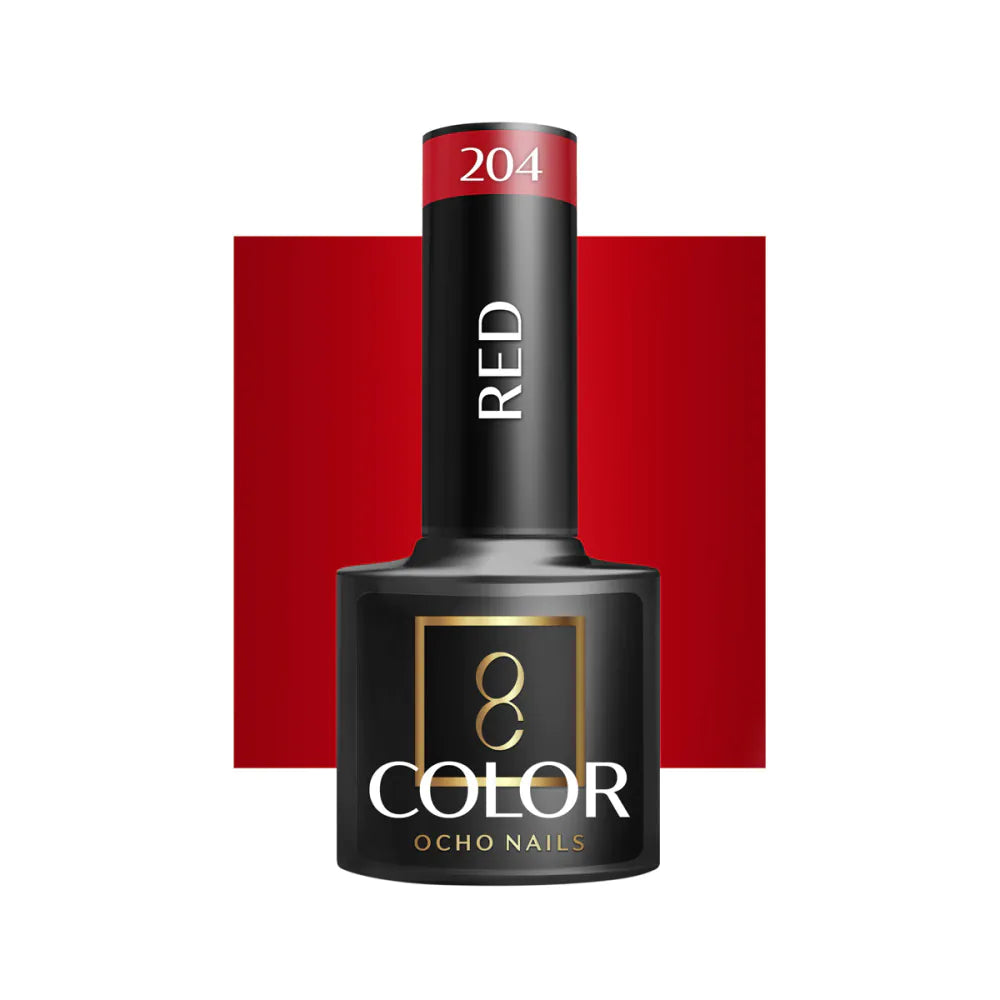 Kollektion Red 204 5g – Professionellt Gellack