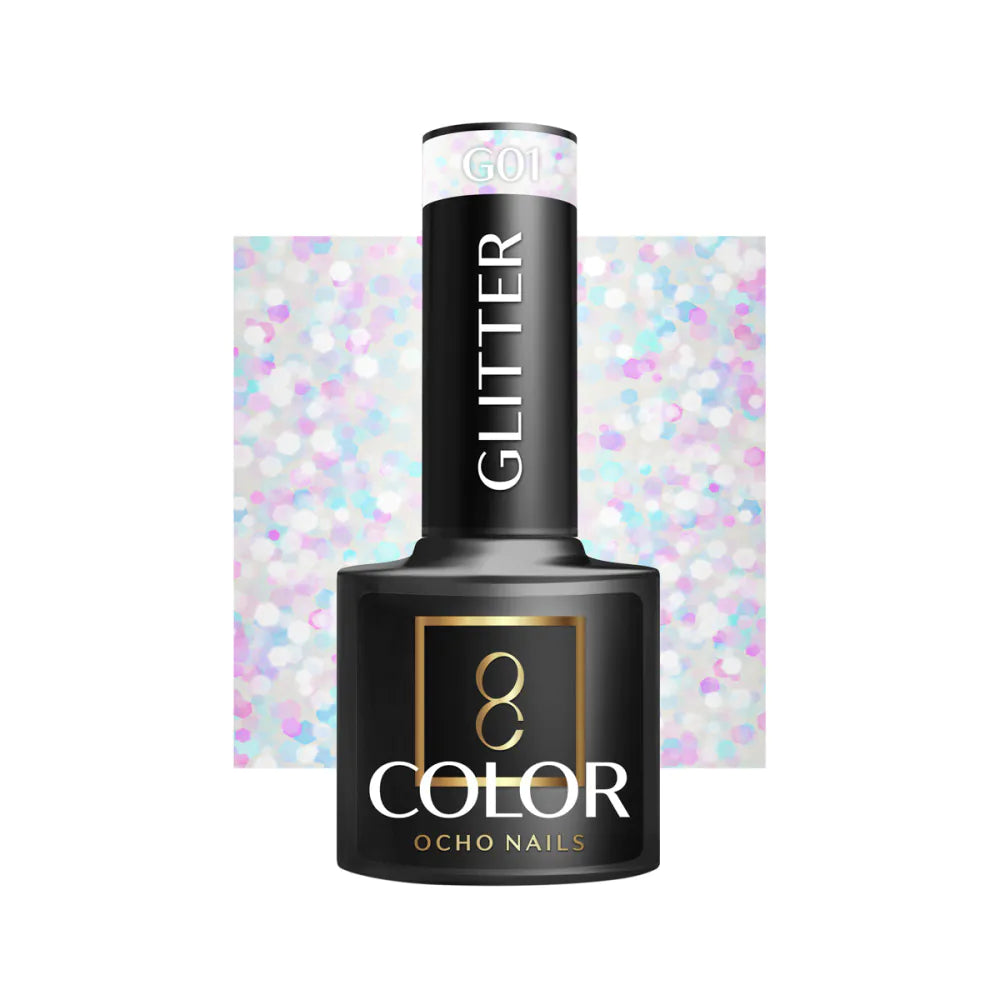 Glitter gel polish G01-5g