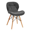 4Rico QS-186 Sammetsstol med Träben – Ergonomisk & Tidlös Design