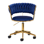 4Rico Snurrstol QS-GW01G – Sammetstol med Gaslyft & Hjul