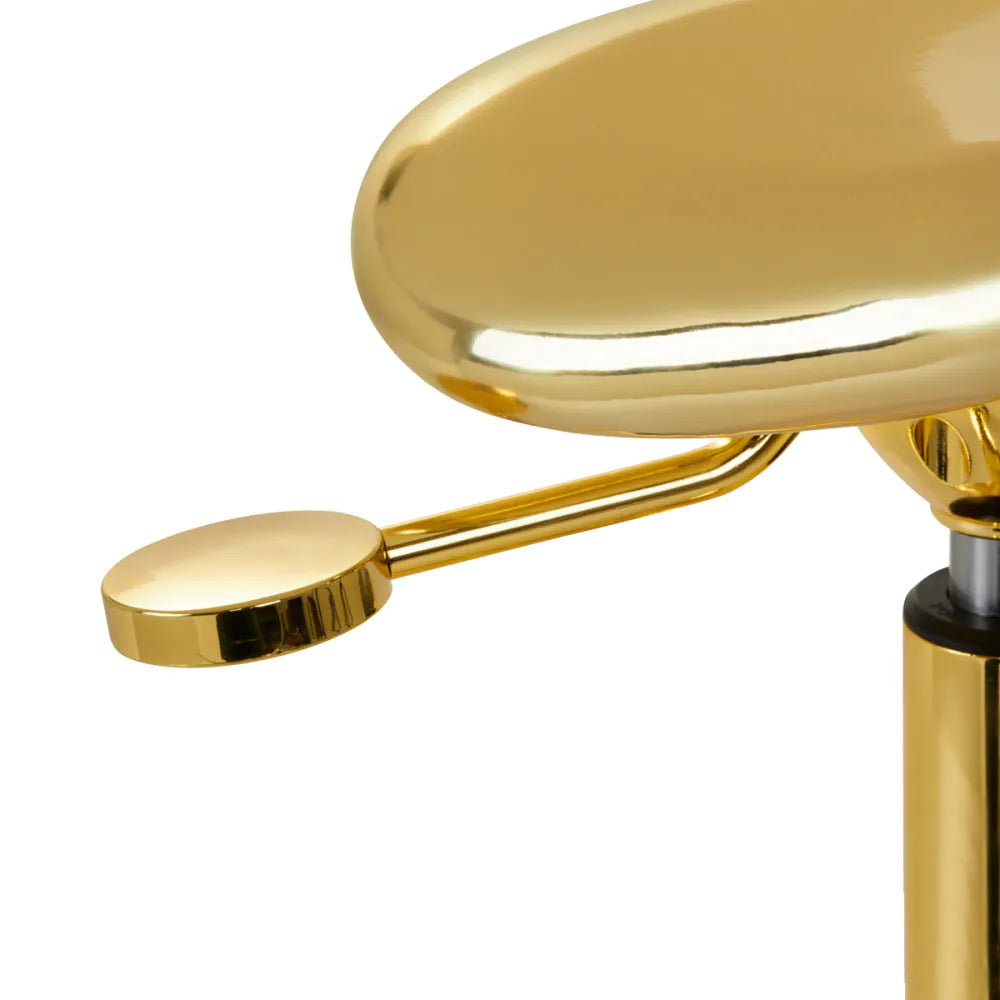 Gabbiano Fine Gold Sadelstol – Lyxig Frisörpall med Gaslift
