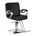 Hair System ZA31 Frisörstol Svart – Hydraulisk Lyft & Fullrotation