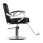 Hair System ZA31 Frisörstol Svart – Hydraulisk Lyft & Fullrotation