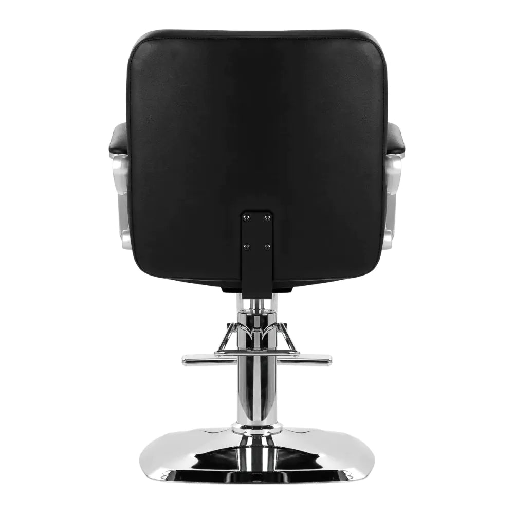 Hair System ZA31 Frisörstol Svart – Hydraulisk Lyft & Fullrotation